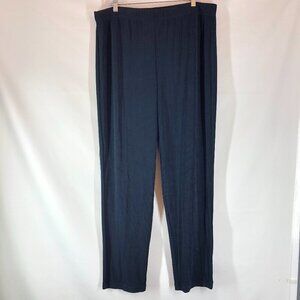 Chico's Travelers Blue Pull On Pants Size 3 Tall